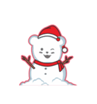 Bear Cute Sister-Merry Christmas（個別スタンプ：1）