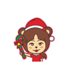 Bear Cute Sister-Merry Christmas（個別スタンプ：4）