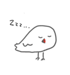 ゆる〜い文鳥をバイリンガル的な感じで。（個別スタンプ：12）