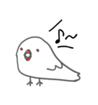 ゆる〜い文鳥をバイリンガル的な感じで。（個別スタンプ：14）
