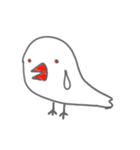 ゆる〜い文鳥をバイリンガル的な感じで。（個別スタンプ：15）