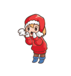 Red Hat Winter Santa Claus（個別スタンプ：21）