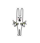 まっすぐなうさぎ（個別スタンプ：7）