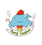 Peepo Big Head Whale : Christmas Time（個別スタンプ：1）