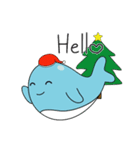 Peepo Big Head Whale : Christmas Time（個別スタンプ：3）