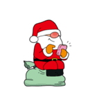 クリスマス、サンタクロースキャラクター（個別スタンプ：12）