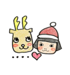 クリスマスとお正月限定ほのぼのスタンプ（個別スタンプ：15）
