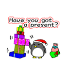 かわいいペンギンの楽しいクリスマス（個別スタンプ：8）