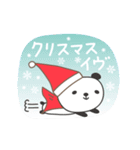 大人かわいい パンダのクリスマスと新年（個別スタンプ：1）