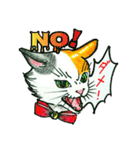 Fun illustrations of cat and dog.（個別スタンプ：5）