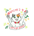 Fun illustrations of cat and dog.（個別スタンプ：11）