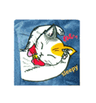 Fun illustrations of cat and dog.（個別スタンプ：17）