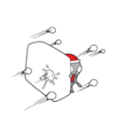 【雪合戦】エルガー星人【クリスマス】（個別スタンプ：7）