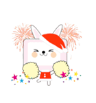 Square animals~Merry X'mas（個別スタンプ：15）