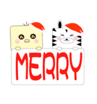 Square animals~Merry X'mas（個別スタンプ：32）