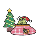 愉快なカエルさんのクリスマススタンプ（個別スタンプ：14）