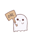 無表情おばけ（個別スタンプ：1）