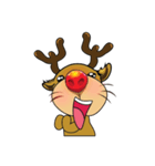 Cute Christmas Reindeer（個別スタンプ：2）