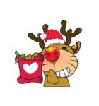 Cute Christmas Reindeer（個別スタンプ：4）