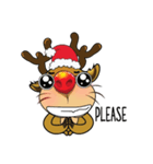 Cute Christmas Reindeer（個別スタンプ：11）