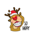 Cute Christmas Reindeer（個別スタンプ：13）