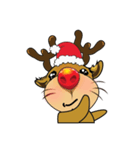 Cute Christmas Reindeer（個別スタンプ：17）