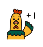 Bear NO.1 - bear and chicken（個別スタンプ：12）