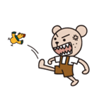Bear NO.1 - bear and chicken（個別スタンプ：18）