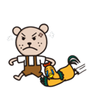 Bear NO.1 - bear and chicken（個別スタンプ：19）