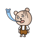 Bear NO.1 - bear and chicken（個別スタンプ：21）