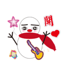 Colorful Christmas snow elves（個別スタンプ：16）