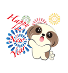 Shih Tzu Dog- FiFi: Merry Christmas（個別スタンプ：16）