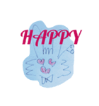 ウサギの 顔です（個別スタンプ：3）