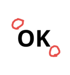 文字とイラスト（個別スタンプ：8）