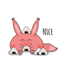 Kunyu kunyu the cute pink foxs（個別スタンプ：4）