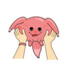 Kunyu kunyu the cute pink foxs（個別スタンプ：5）