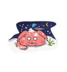 Kunyu kunyu the cute pink foxs（個別スタンプ：18）