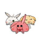 Kunyu kunyu the cute pink foxs（個別スタンプ：24）