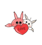 Kunyu kunyu the cute pink foxs（個別スタンプ：35）