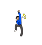 天パ男の感情。（個別スタンプ：4）