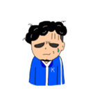 天パ男の感情。（個別スタンプ：9）