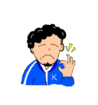 天パ男の感情。（個別スタンプ：15）