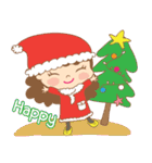 Nene ＆ Nana Holiday Christmas（個別スタンプ：1）