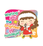 Nene ＆ Nana Holiday Christmas（個別スタンプ：9）