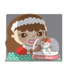 Nene ＆ Nana Holiday Christmas（個別スタンプ：25）