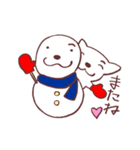 片眉！白いチワワンのメリークリスマス！！（個別スタンプ：8）