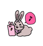 うさぎのスタンプその1.（個別スタンプ：8）