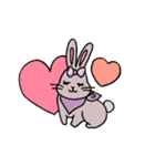 うさぎのスタンプその1.（個別スタンプ：9）