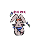 うさぎのスタンプその1.（個別スタンプ：11）
