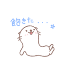 かわいげのあるさくラッコ（個別スタンプ：3）